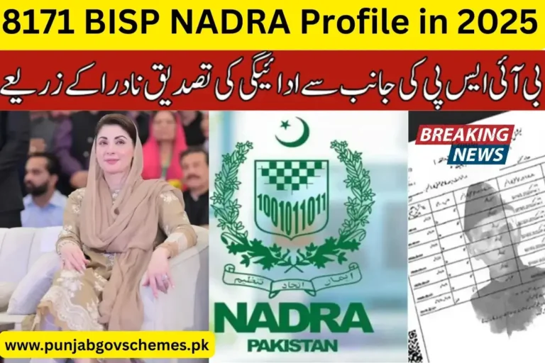 8171 BISP NADRA Profile