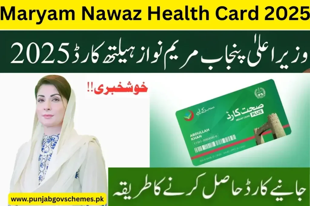 Maryam Nawaz Health Card 2025 Vision