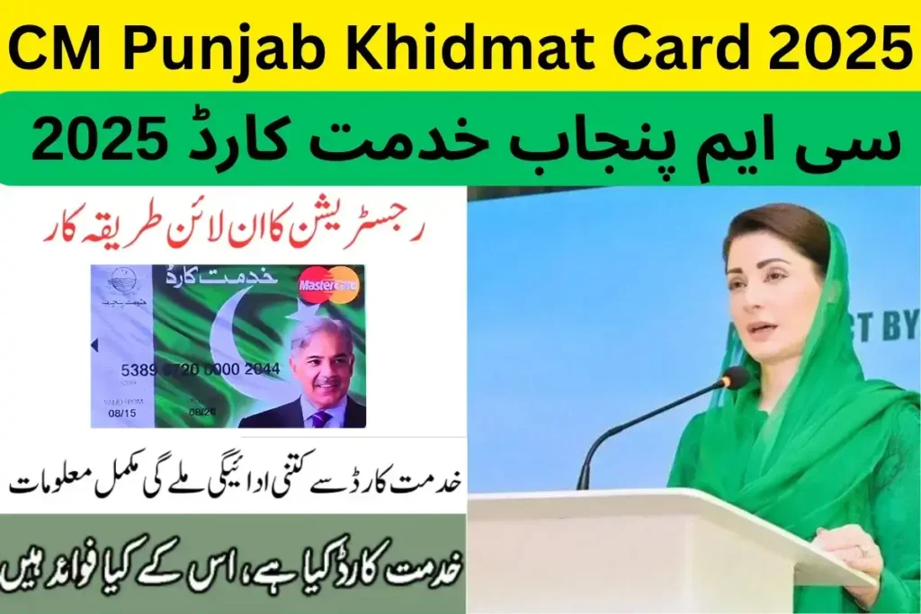 CM Punjab Khidmat Card 2025 A Comprehensive Guide
