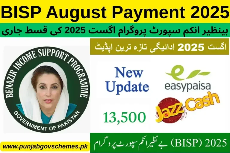 BISP August Payment 2025