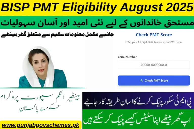 BISP PMT Eligibility August 2025