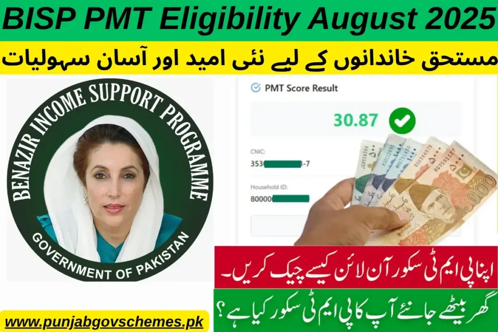 BISP PMT Eligibility August 2025 Overview