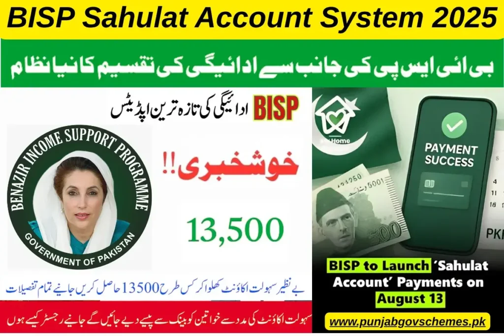 BISP Sahulat Account System 2025 How to Register Detailed Guide
