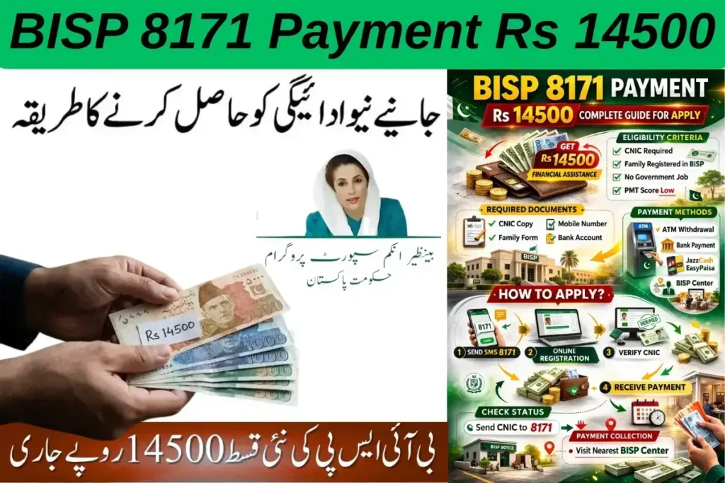 BISP 8171 Payment Rs 14500