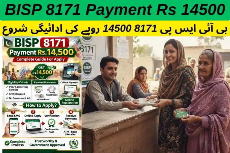 BISP 8171 Payment Rs 14500 Complete Guide For Apply